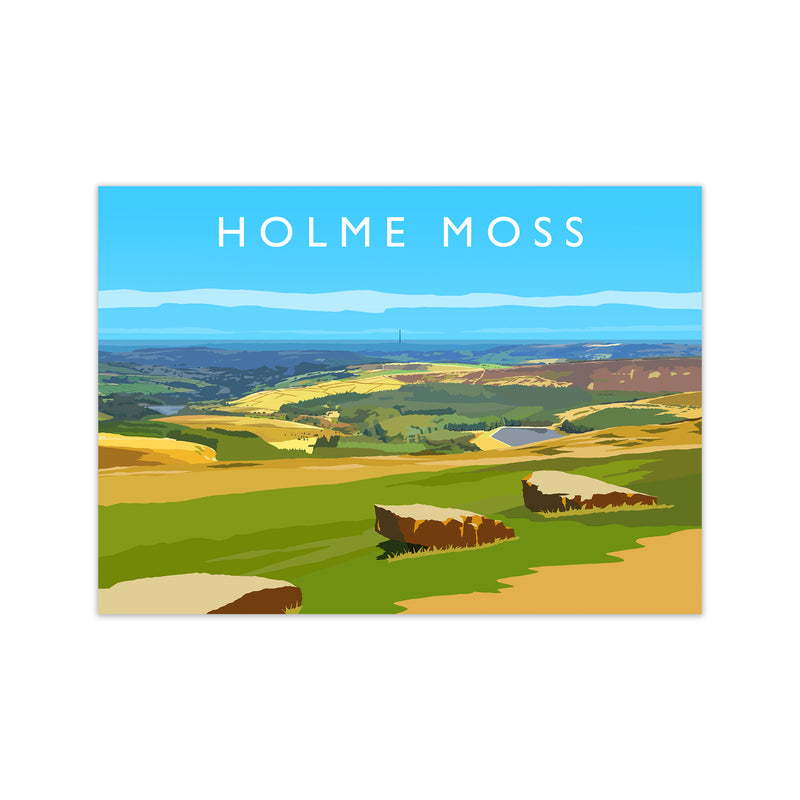 Holme Moss Travel Art Print by Richard O'Neill Print Only