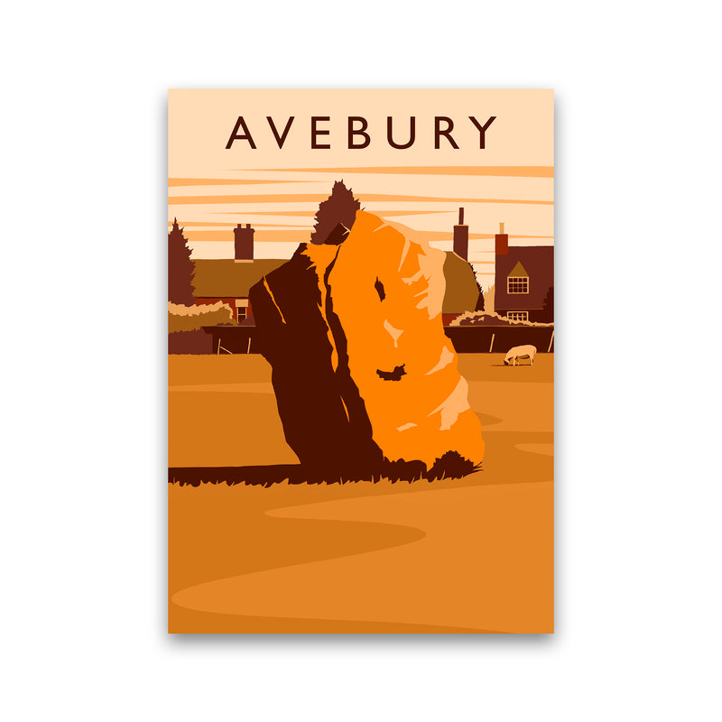 Avebury portrait Travel Art Print by Richard O'Neill Print Only