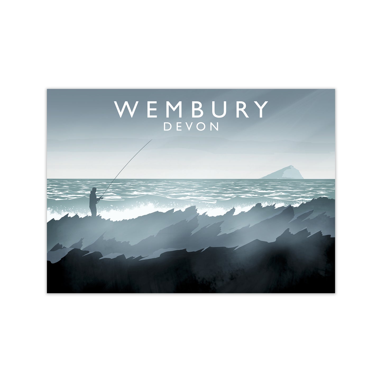 Wembury Travel Art Print by Richard O'Neill Print Only