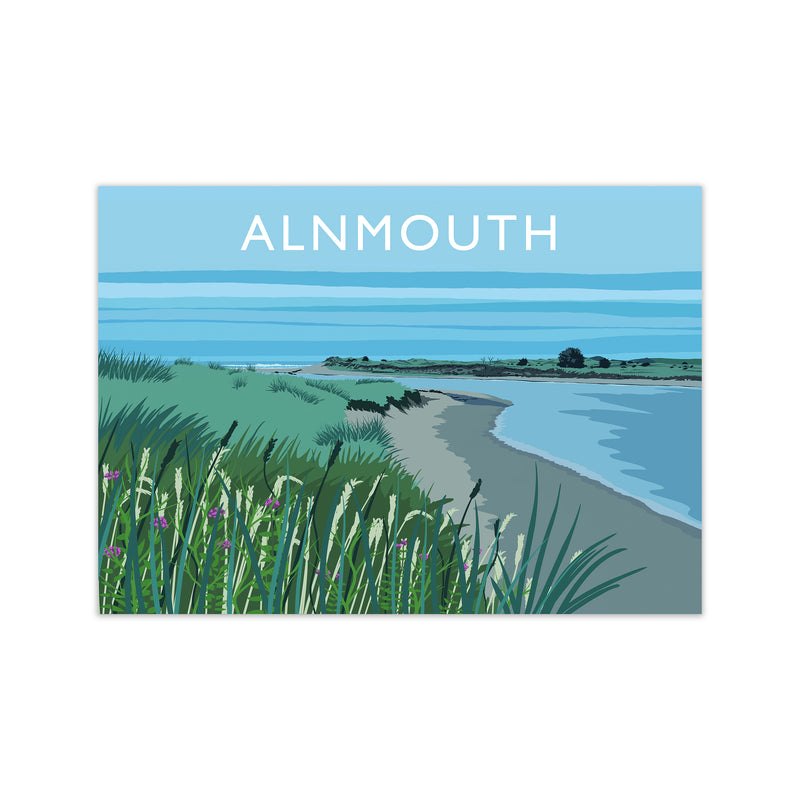 Alnmouth Travel Art Print by Richard O'Neill Print Only