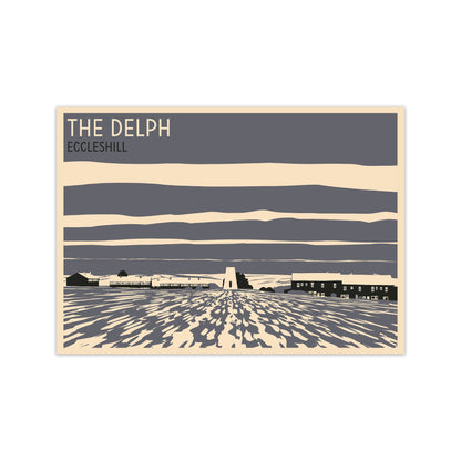 The Delph, Eccleshill Travel Art Print by Richard O'Neill Print Only