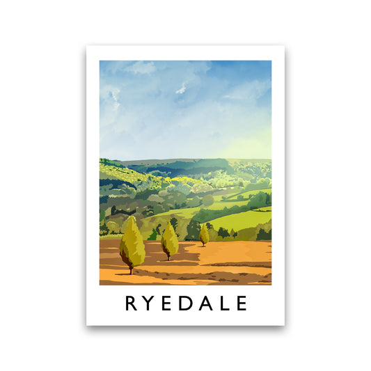 Ryedale portrait Travel Art Print by Richard O'Neill Print Only