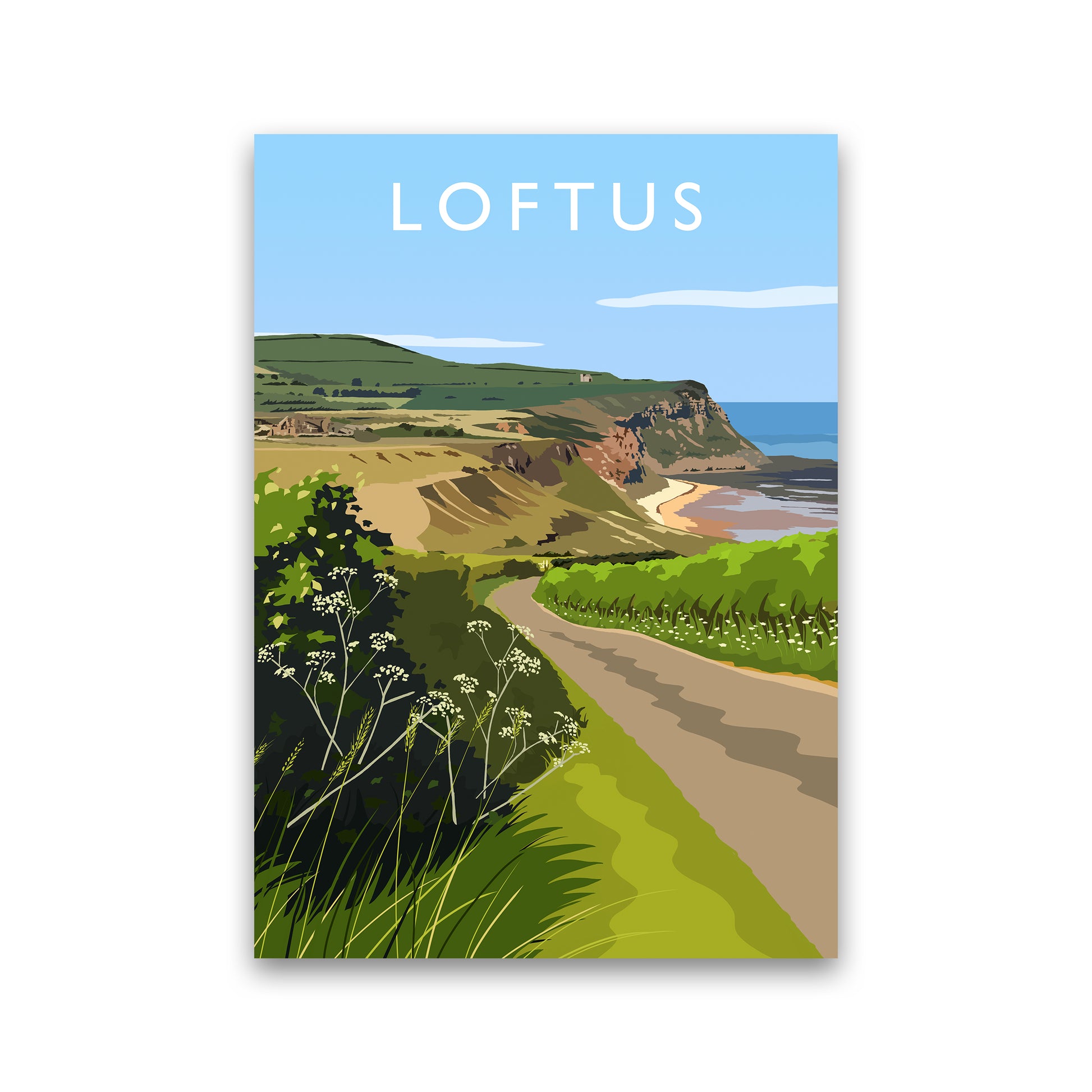 Loftus portrait Travel Art Print by Richard O'Neill Print Only