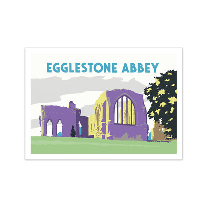 Egglestone Abbey Travel Art Print by Richard O'Neill Print Only