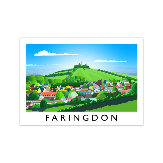 Faringdon Travel Art Print by Richard O'Neill Print Only