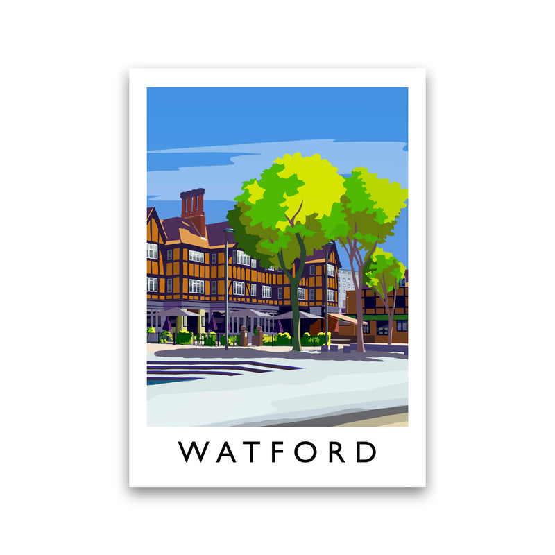 Watford 2 portrait Travel Art Print by Richard O'Neill Print Only
