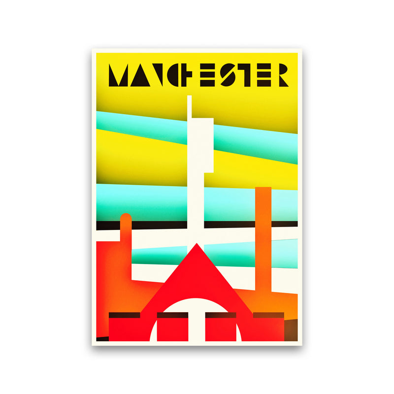 Manchester Travel Art Print by Richard O'Neill Print Only