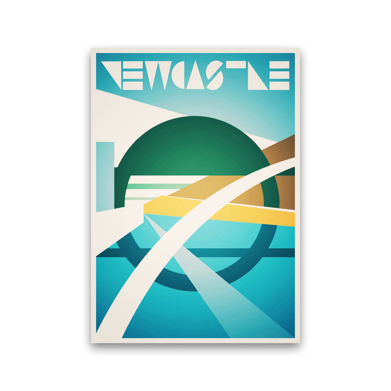 Newcastle 2 Travel Art Print by Richard O'Neill Print Only