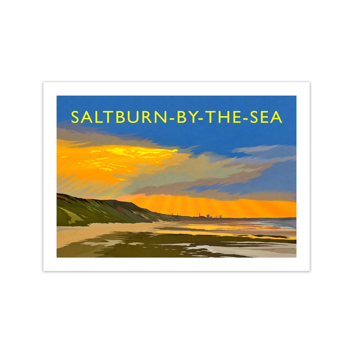 Saltburn-By-The-Sea 4 Travel Art Print by Richard O'Neill Print Only
