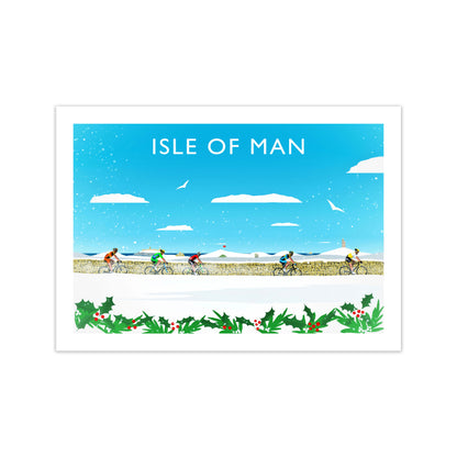 Isle Of Man (Snow) 2 Travel Art Print by Richard O'Neill Print Only