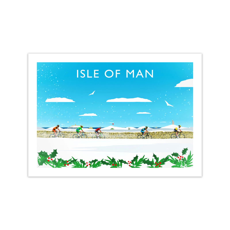 Isle Of Man (Snow) 2 Travel Art Print by Richard O'Neill Print Only