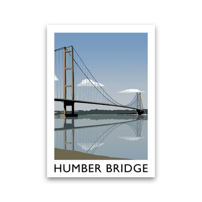 Humber Bridge Framed Digital Art Print by Richard O'Neill Print Only