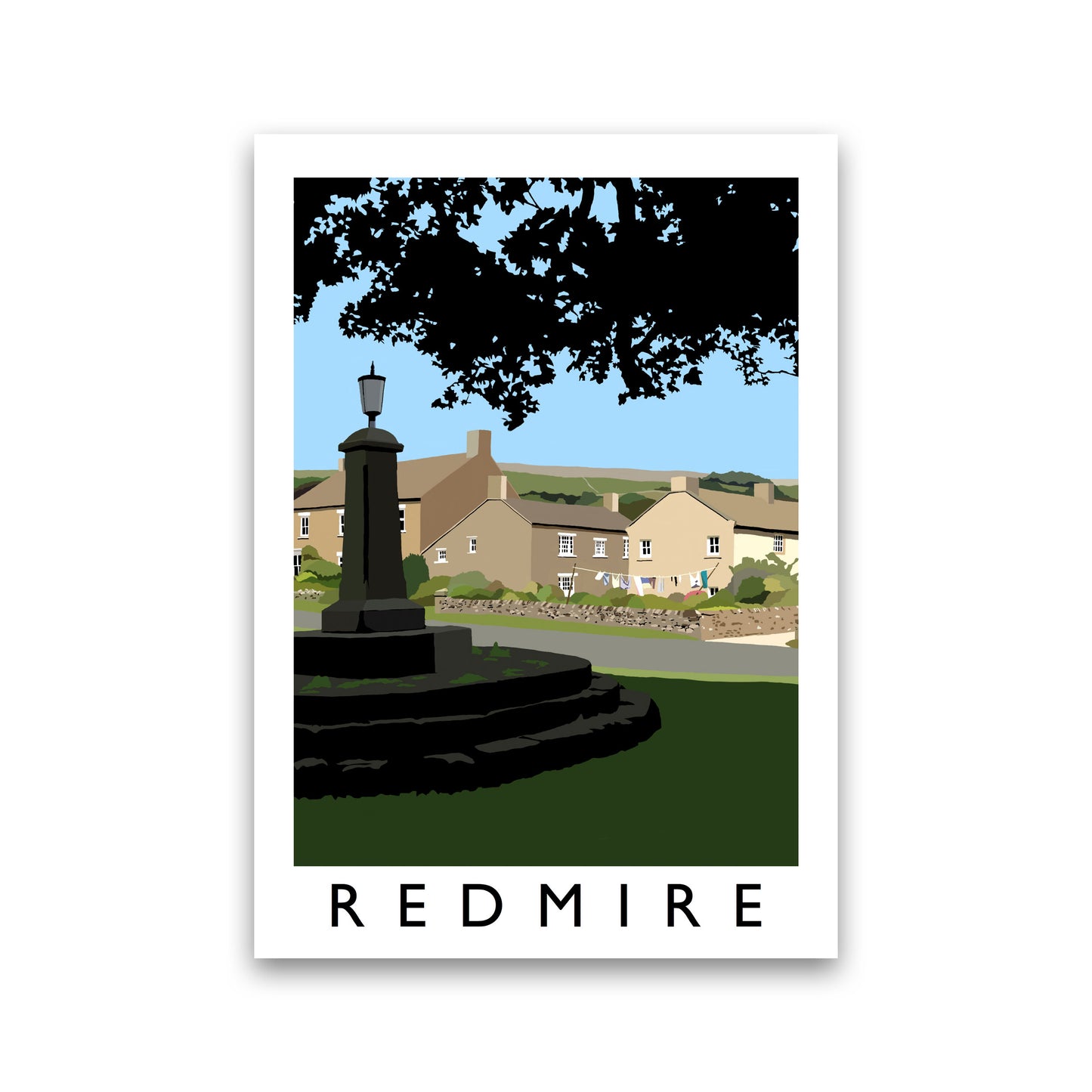 Redmire Art Print by Richard O'Neill Print Only
