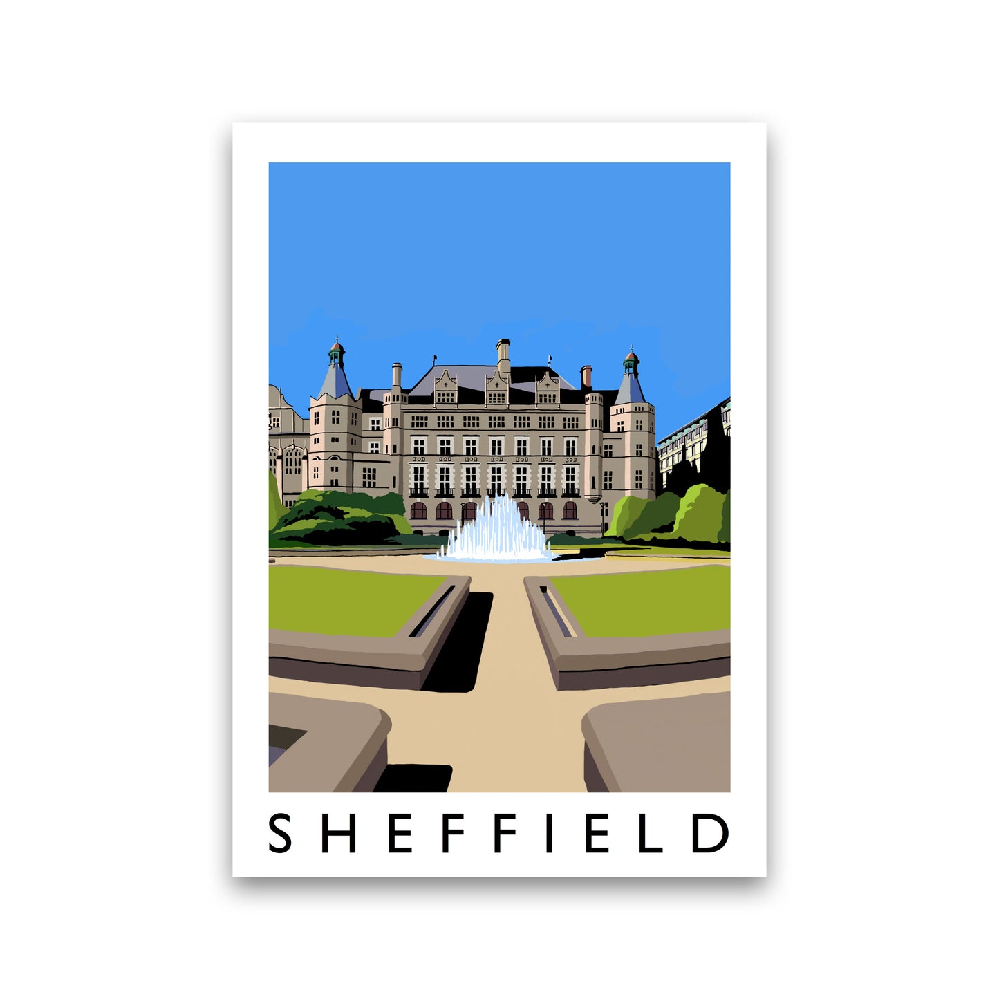 Sheffield Art Print by Richard O'Neill Print Only