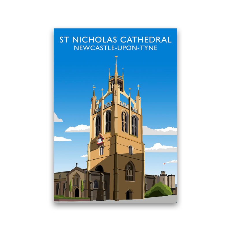 St Nicholas Cathedral Newcastle-Upon-Tyne, Art Print by Richard O'Neill Print Only