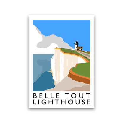Belle Tout Lighthouse Framed Digital Art Print by Richard O'Neill Print Only