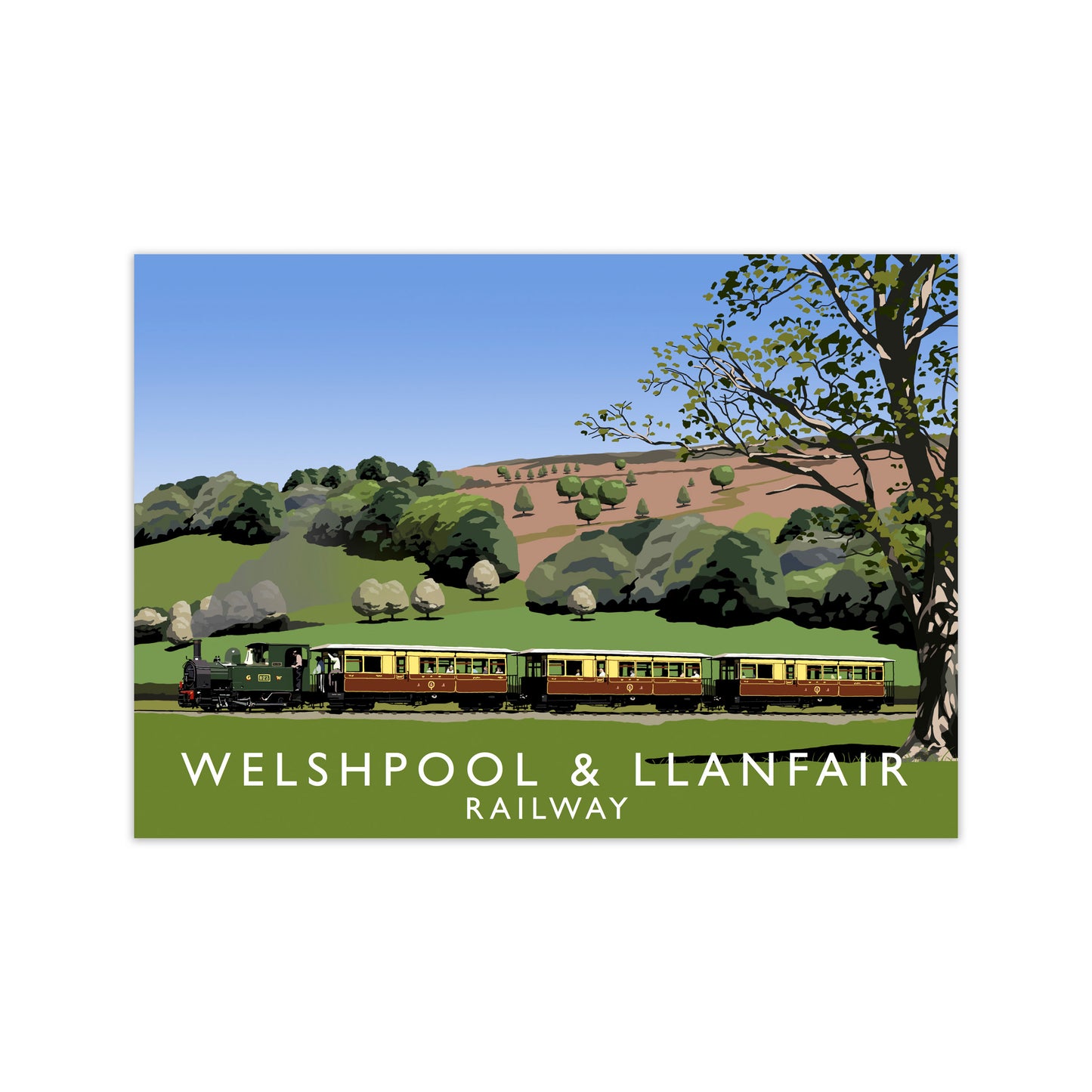 Welshpool & Llanfair by Richard O'Neill Print Only