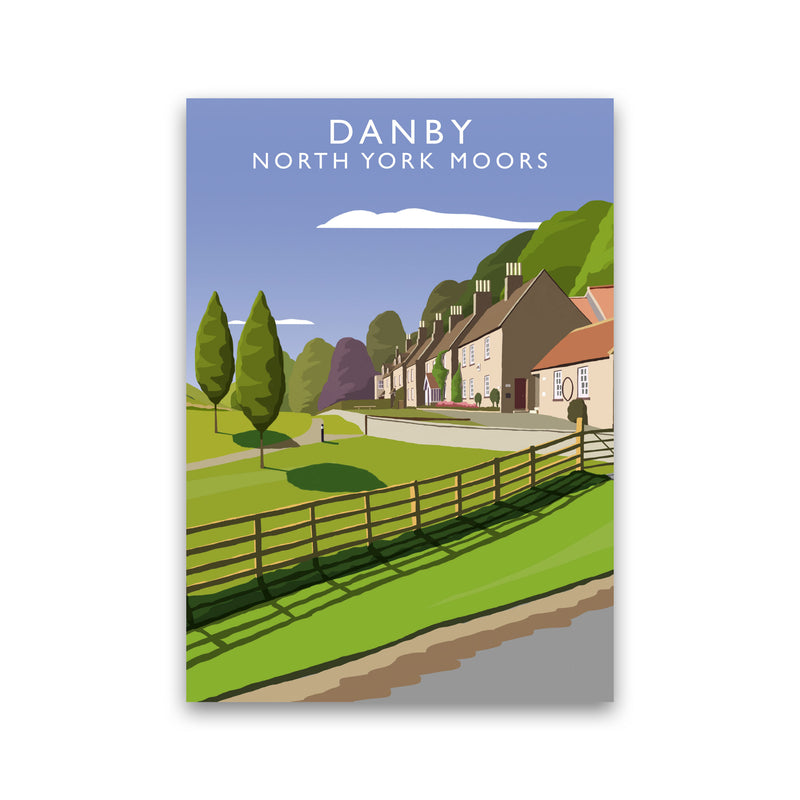 Danby (Portrait) by Richard O'Neill Yorkshire Art Print, Vintage Travel Poster Print Only