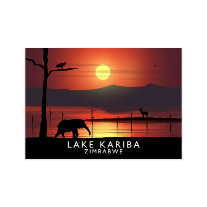 Lake Kariba Zimbabwe Framed Digital Art Print by Richard O'Neill Print Only