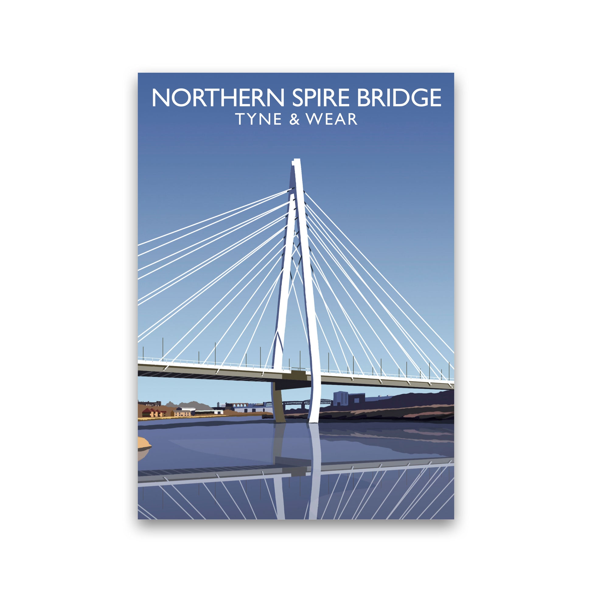 Northern Spire Bridge Tyne & Wear Framed Art Print by Richard O'Neill Print Only