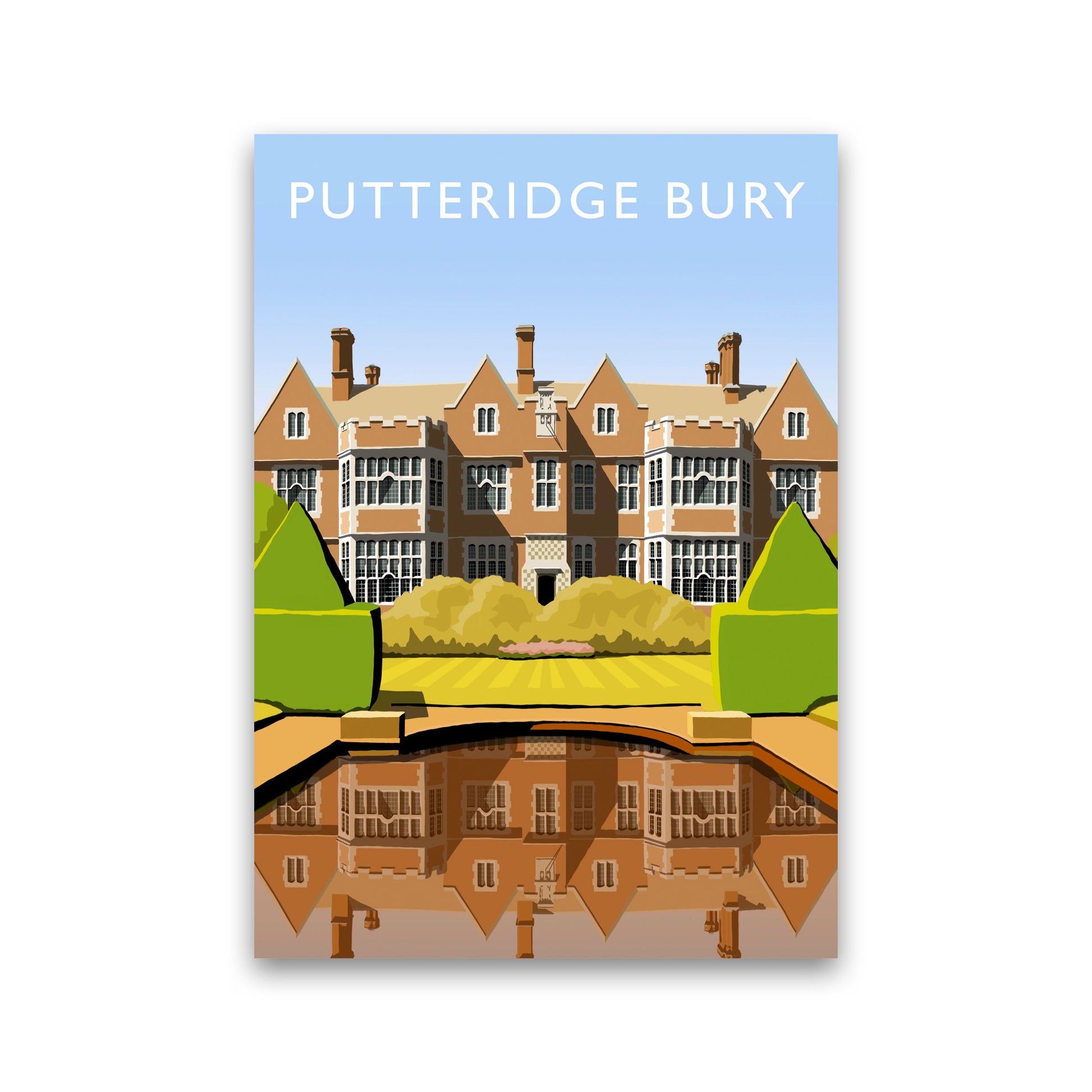Putteridge Bury (Portrait) by Richard O'Neill Print Only