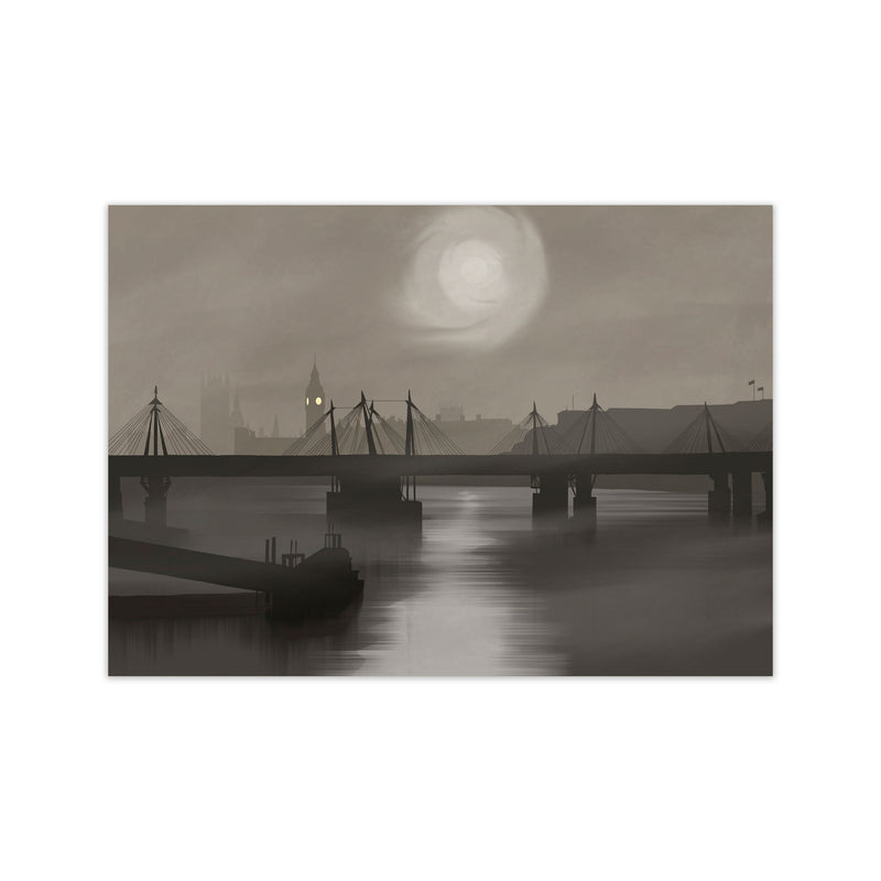 London In Fog by Richard O'Neill Print Only
