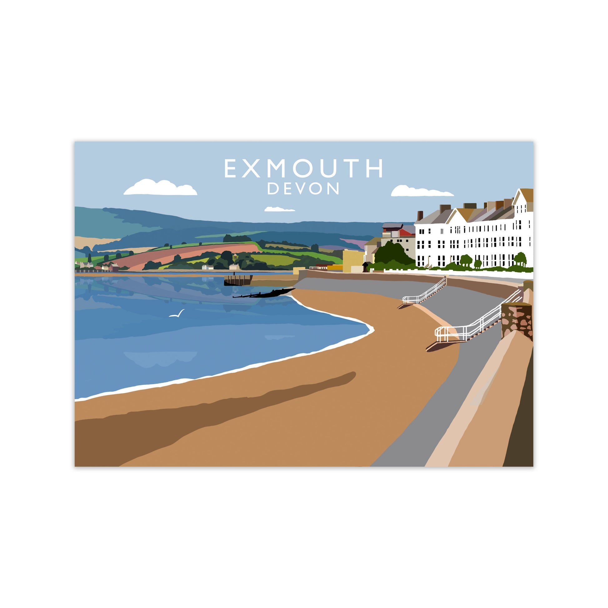 Exmouth Devon Art Print by Richard O'Neill Print Only