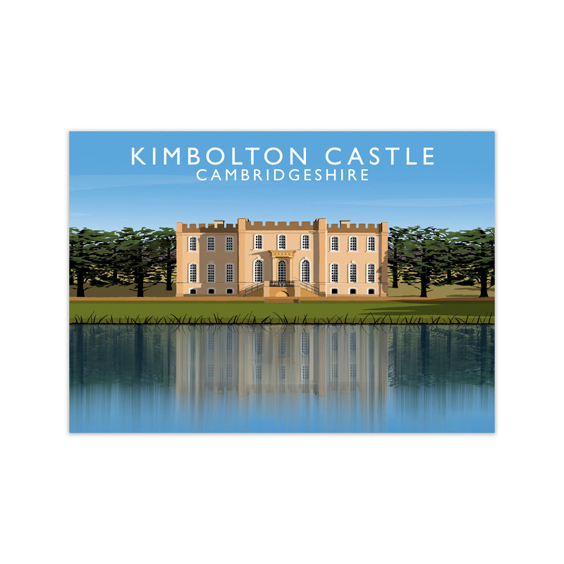Kimbolton Castle Cambridgeshire Travel Art Print by Richard O'Neill Print Only