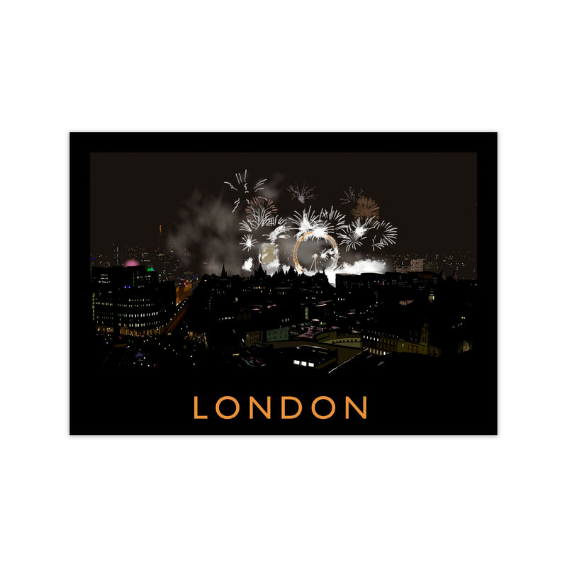 London Travel Art Print by Richard O'Neill, Framed Wall Art Print Only