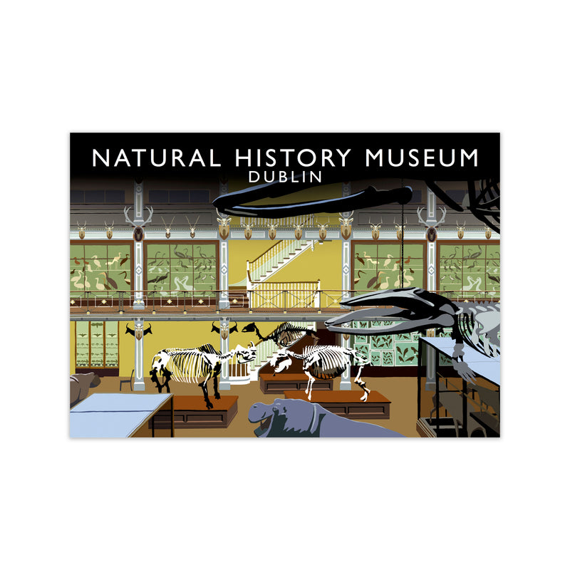 Natural History Museum Dublin Art Print by Richard O'Neill, Framed Wall Art Print Only
