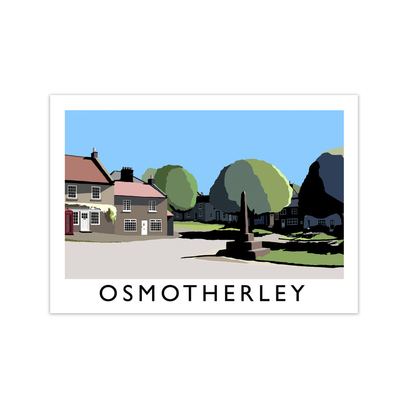 Osmotherley Travel Art Print by Richard O'Neill, Framed Wall Art Print Only