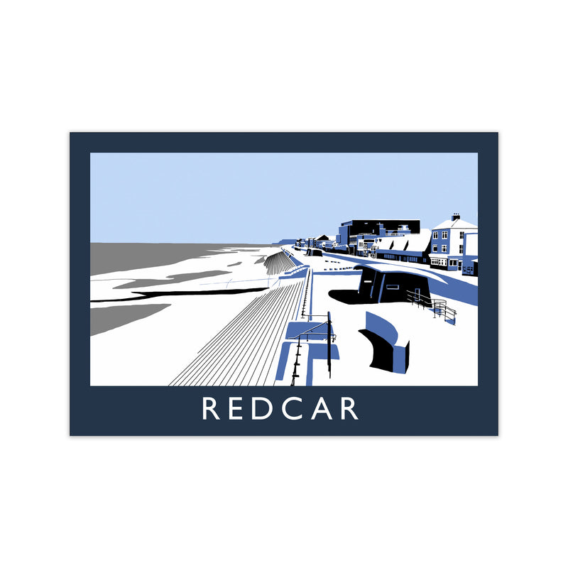 Redcar Framed Digital Art Print by Richard O'Neill, Framed Wall Art Print Only