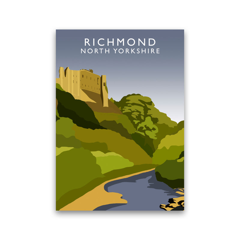 Richmond North Yorkshire Travel Art Print by Richard O'Neill Print Only