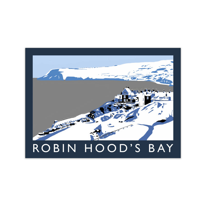 Robin Hood's Bay Travel Art Print by Richard O'Neill, Framed Wall Art Print Only