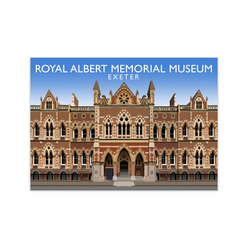 Royal Albert Memorial Museum Exeter Travel Art Print by Richard O'Neill Print Only