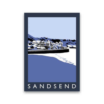 Sandsend Travel Art Print by Richard O'Neill, Framed Wall Art Print Only