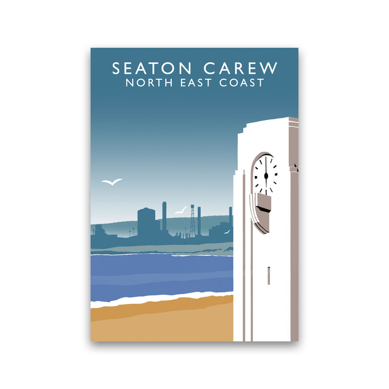 Seaton Carew North East Coast Travel Art Print by Richard O'Neill Print Only