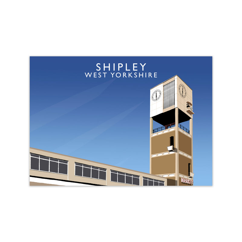 Shipley West Yorkshire Travel Art Print by Richard O'Neill, Framed Wall Art Print Only
