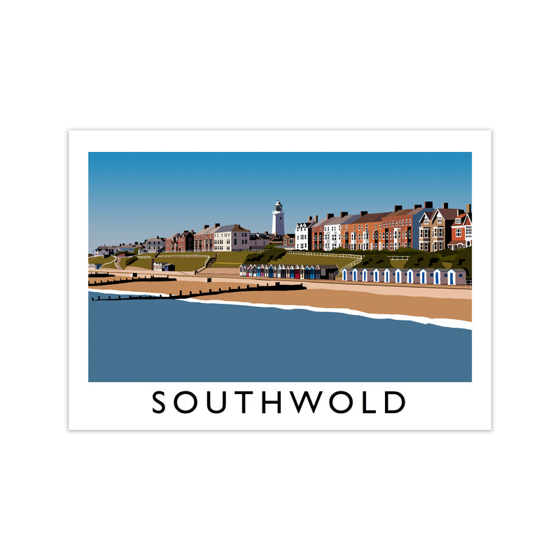 Southwold Framed Digital Art Print by Richard O'Neill Print Only