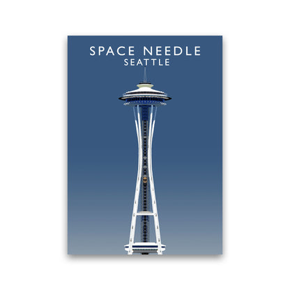 Space Needle Seattle Art Print by Richard O'Neill Print Only