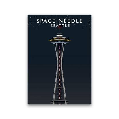 Space Needle Seattle Art Print by Richard O'Neill Print Only