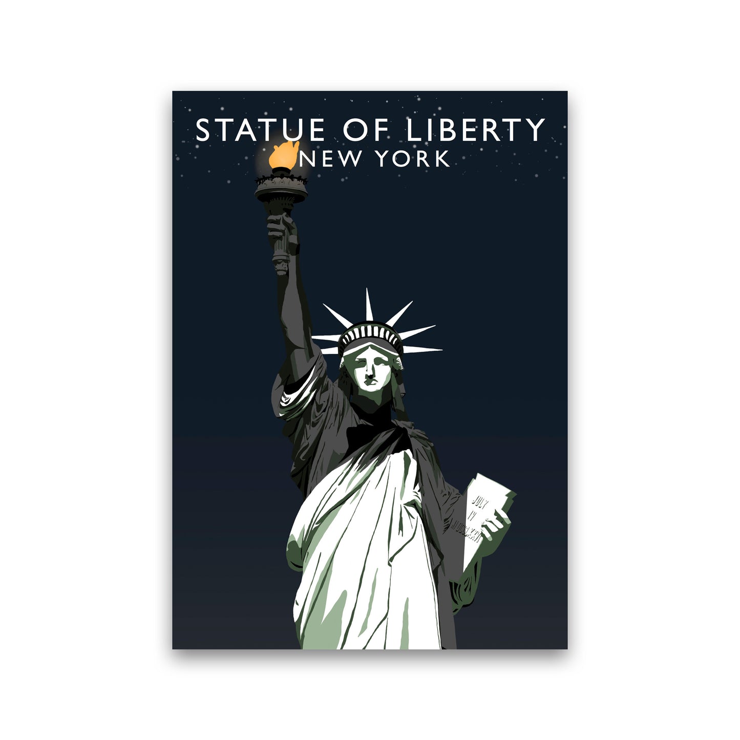 Statue of Liberty New York Art Print by Richard O'Neill Print Only