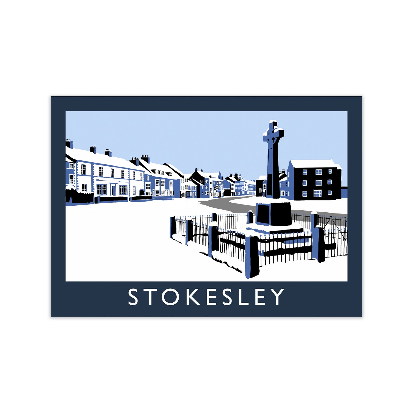 Stokesley Travel Art Print by Richard O'Neill, Framed Wall Art Print Only