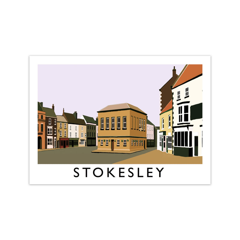 Stokesley Travel Art Print by Richard O'Neill, Framed Wall Art Print Only