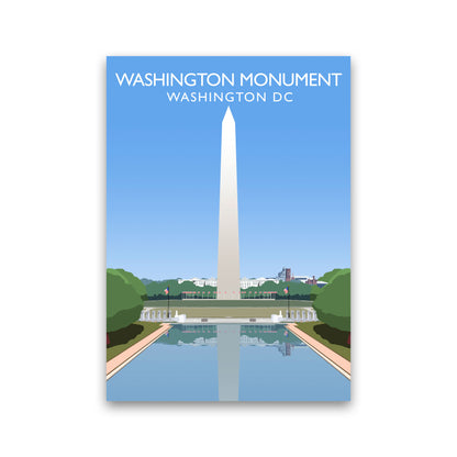 Washington Monument Washington DC Travel Art Print by Richard O'Neill Print Only