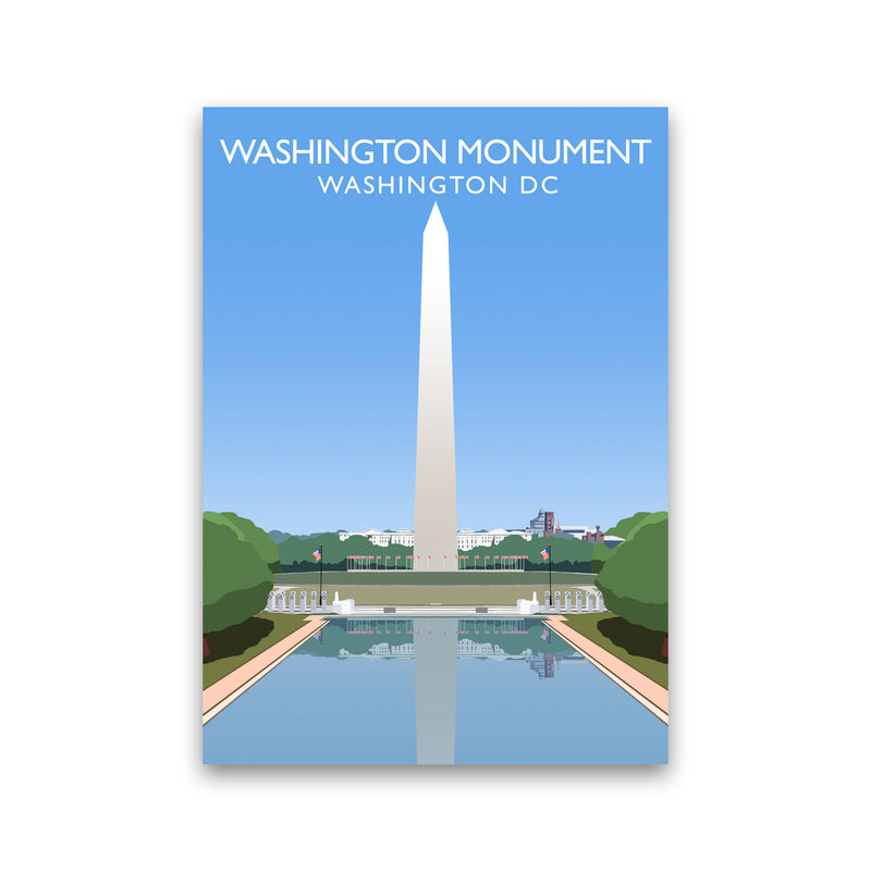 Washington Monument Washington DC Travel Art Print by Richard O'Neill Print Only
