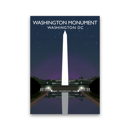 Washington Monument Washington DC Travel Art Print by Richard O'Neill Print Only