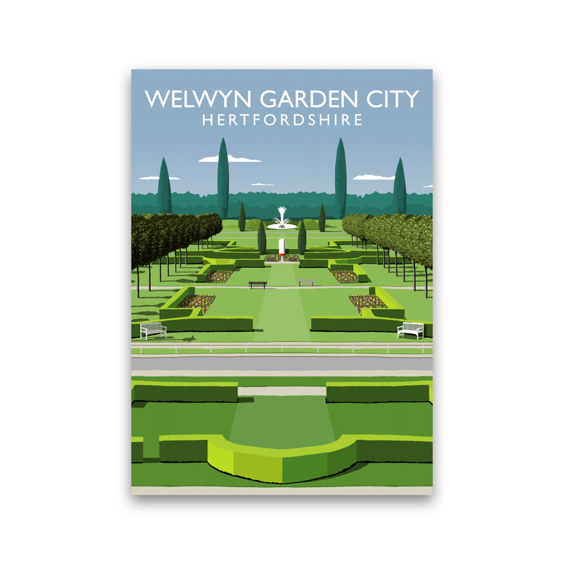 Welwyn Garden City Hertfordshire Travel Art Print by Richard O'Neill Print Only