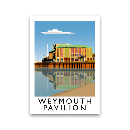 Weymouth Pavilion Travel Art Print by Richard O'Neill, Framed Wall Art Print Only