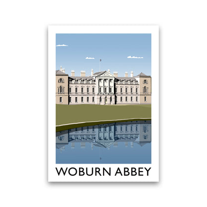 Woburn Abbey Travel Art Print by Richard O'Neill, Framed Wall Art Print Only